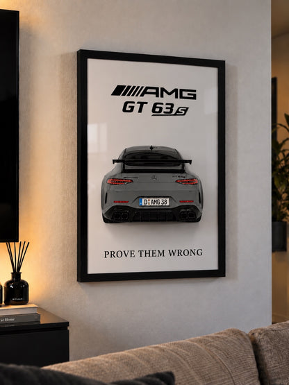 Mercedes GT63 S – VETTA Autorahmen an der Wand